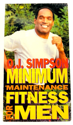 O.J. Simpson - Minimum Maintenance Fitness for Men (VHS, 1994) - NEW SEALED
