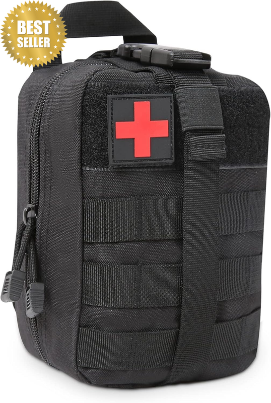 Tactical First Aid Bag, Outdoor First Aid Kit Medicine MOLLE Pouch Survival Util
