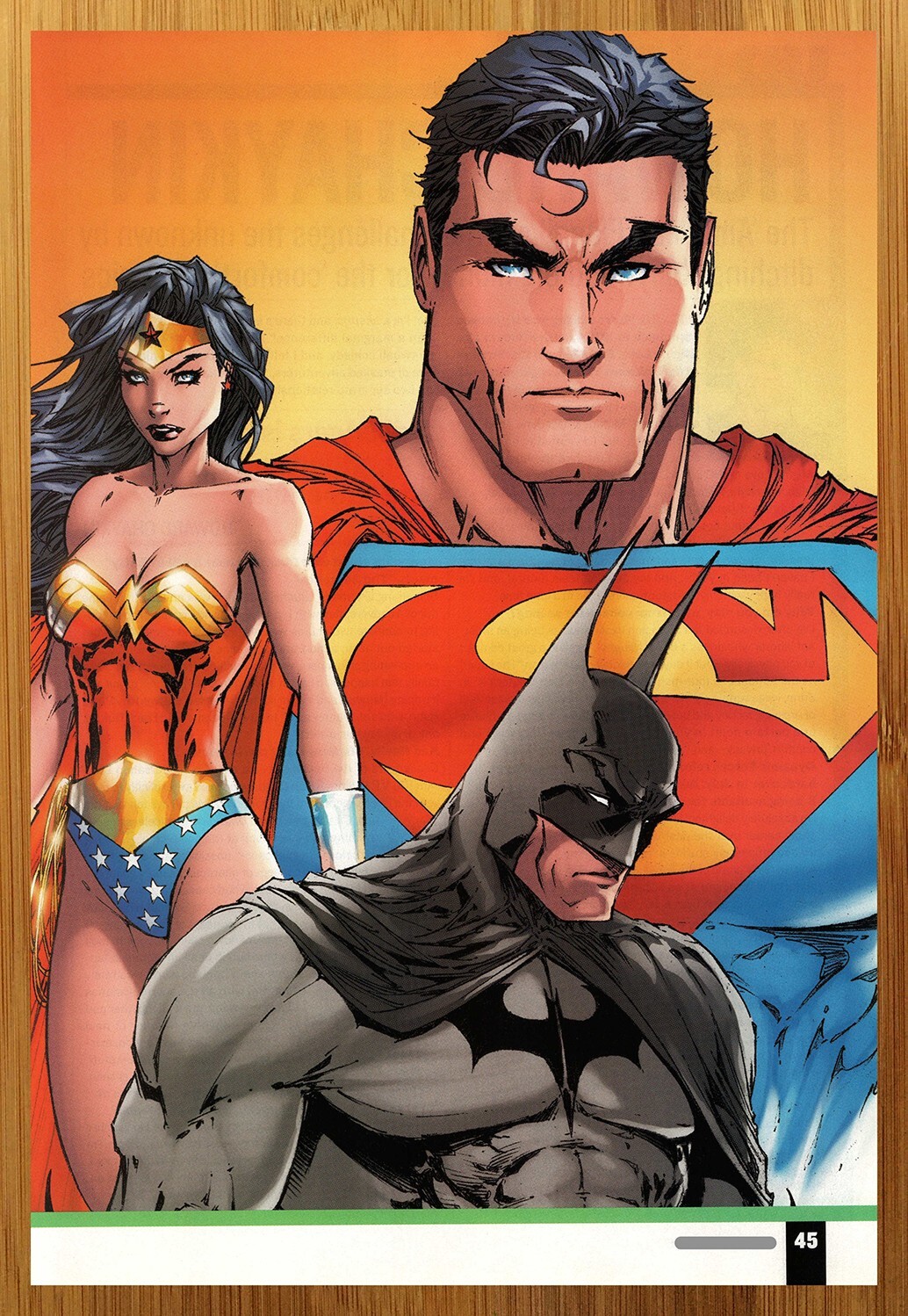 2004 Superman/Batman/Wonder Woman Print Ad/Poster DC Michael