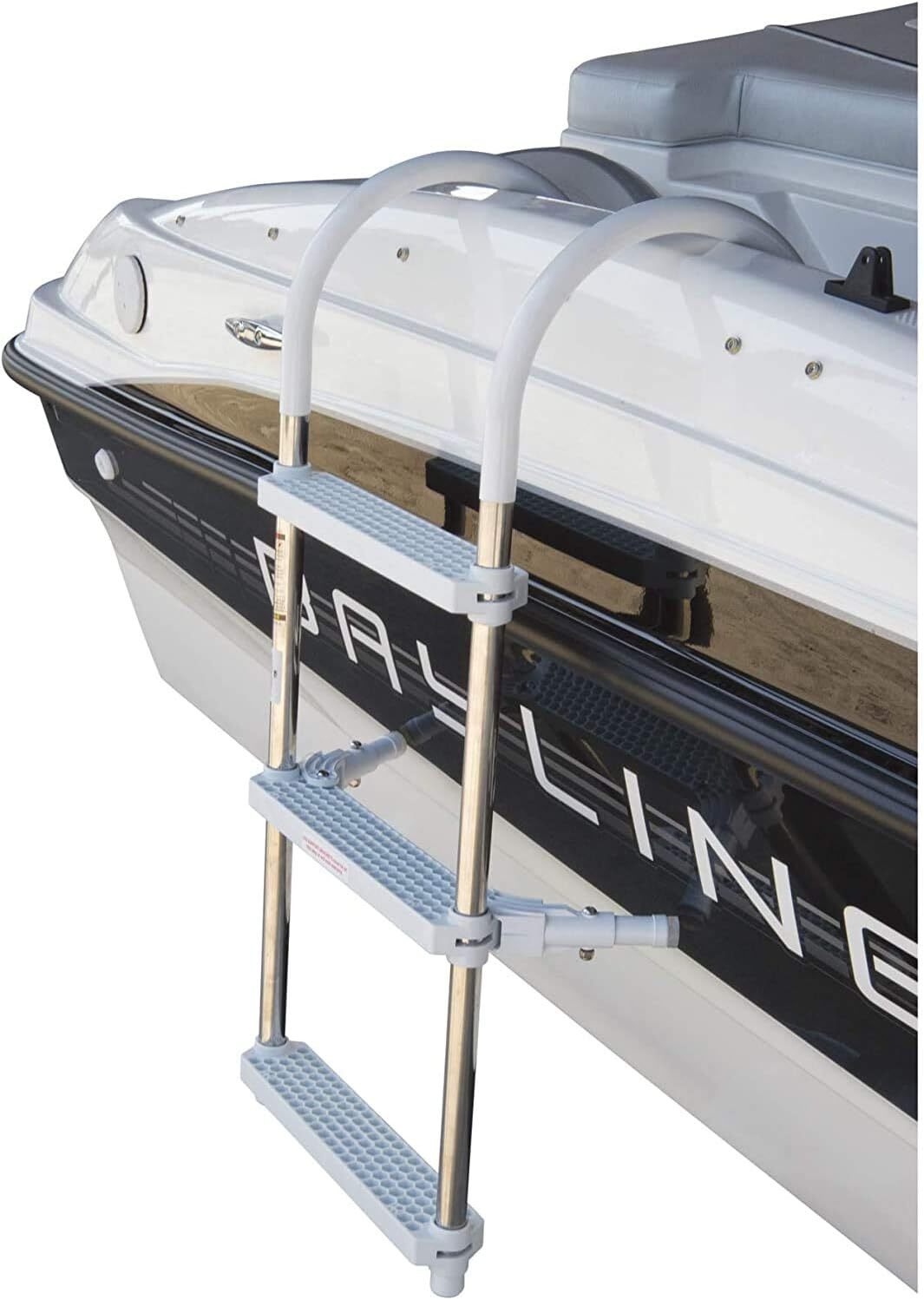 Gunwale Hook Marine Boat Ladder Aluminum 3 Step Foldable
