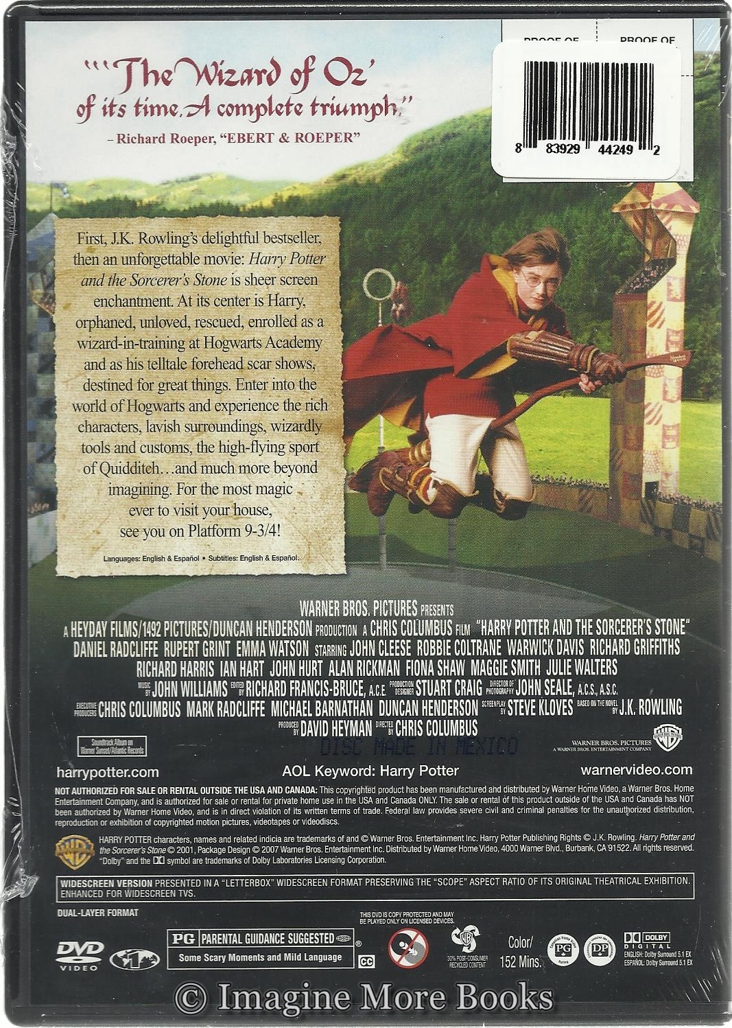 Harry Potter and the Sorcerers Stone ~ Year 1 ~ NEW/SEALED DVD ~ United