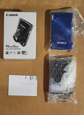 Blue Canon PowerShot ELPH 190IS / IXUS 180 20MP Wi-Fi Compact Digital Camera 