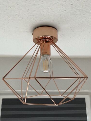 Deckenlampe Diamant Kupfer E27