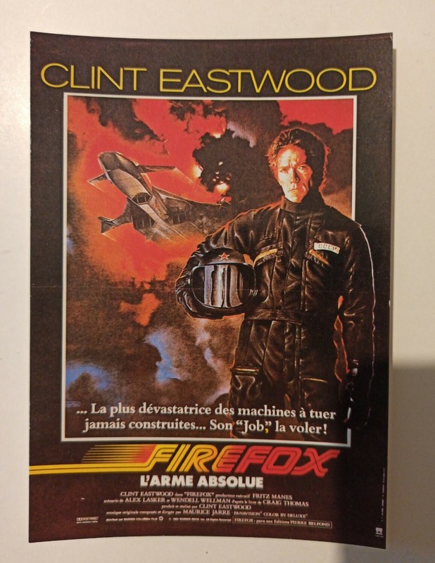 Carte Postale CinÃ©Ma Film Firefox, L'Arme Absolue Clint Eastwood
