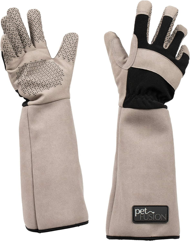 Multipurpose Pet Grooming Glove Puncture & Scratch Resistant Grey