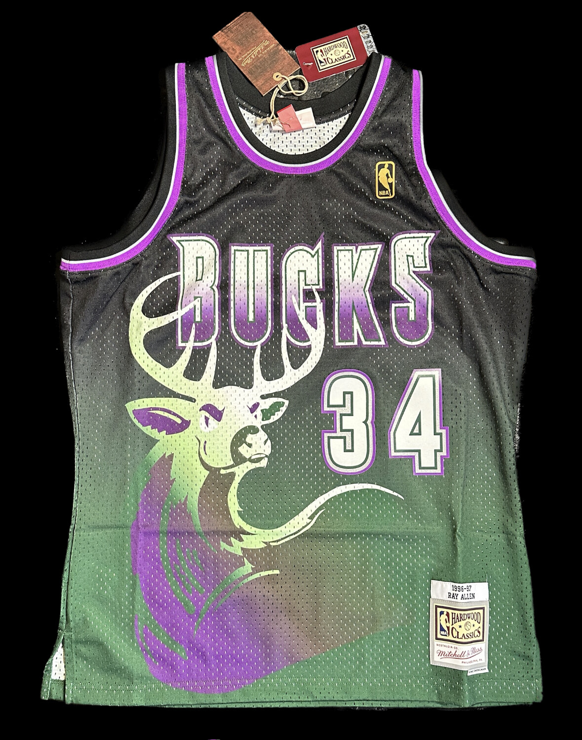 Mitchell & Ness Ray Allen Milwaukee Bucks NBA Authentic Mitchell & Ness Ray Allen Milwaukee Bucks NBA Authentic
