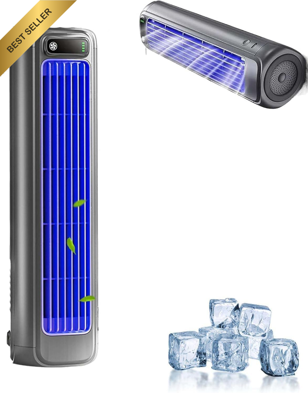 Portable Fan | 3-Speed Cooling for Bedroom, Office | 12H Runtime, 4.5H Charge, W