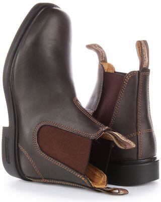 Pre-owned Blundstone 067 Strout Chisel Toe Dress Series Mens Ankle Boot Brown Us 7 - 13