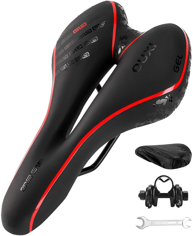 Comfort Bike Seat Comfortable Gel Bicycle Saddle Soft Padded with Shock Absorbin