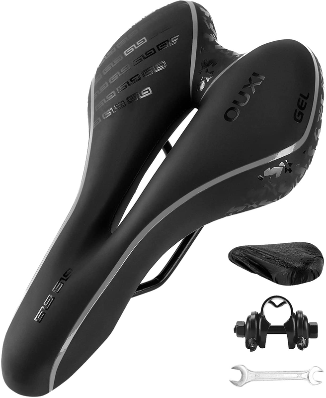 Comfort Bike Seat Comfortable Gel Bicycle Saddle Soft Padded with Shock Absorbin