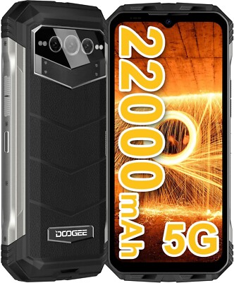DOOGEE V Max 5G Rugged Smartphone 20GB+256GB Android Dual SIM 22000mAh Unlocked