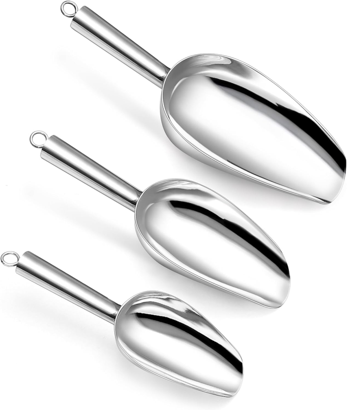 Ice Scoop Stainless Steel Rice Flour Spoon, Food Supermarket Thickened Milk Tea