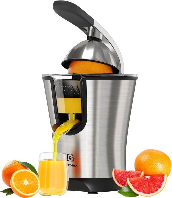 Premium Electric Orange Juicer | Stainless Steel Citrus Squeezer with New Ultra-