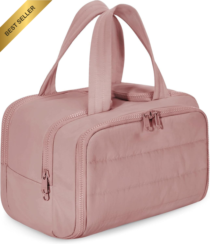 Travel Toiletry Bag, Lightweight Large Wide-Open Travel Bag for Women, Puffy Cos