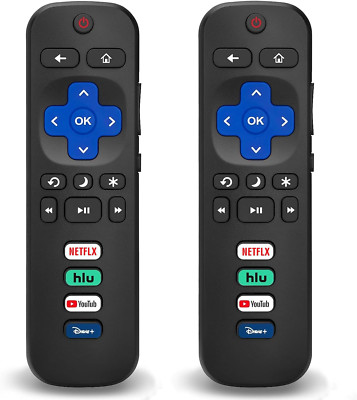 Replacement Remote Control Only for Roku TV, Compatible for TCL Roku/Hisense Rok