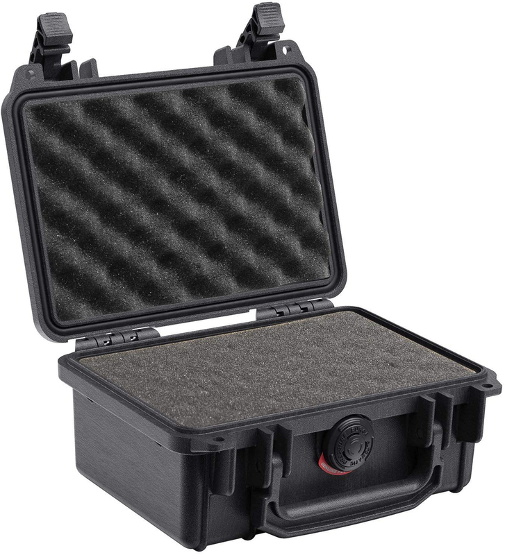Waterproof Gun Camera Hard Case Single Lockable Storage Carry Box Pistol Handgun