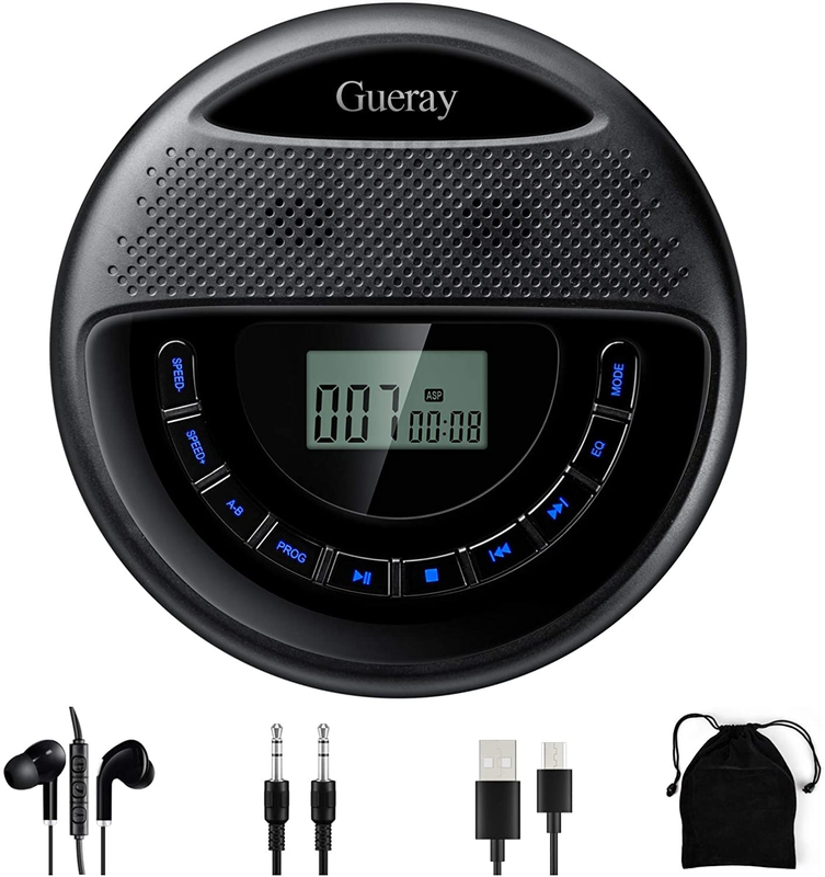 Portable With Dual Stereo Speakers, Rechargeable Cd Player F