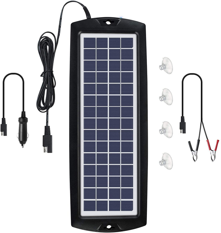 Sunway Solar Car Battery Trickle Charger & Maintainer 12V Solar Panel Power Kit