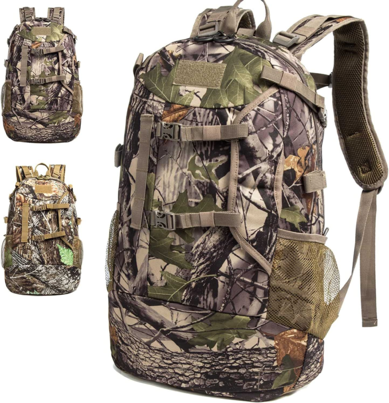 Tactical Hunting Backpack Waterproof Camo Durable Large Storage Rifle Bow Gun