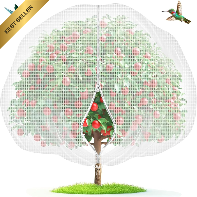 Fruit Tree Netting with Zipper & Drawstring - 4