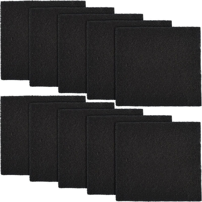10 Pack Cat Litter Box Charcoal Filters Replacement Carbon Odor Filters 6Inch X