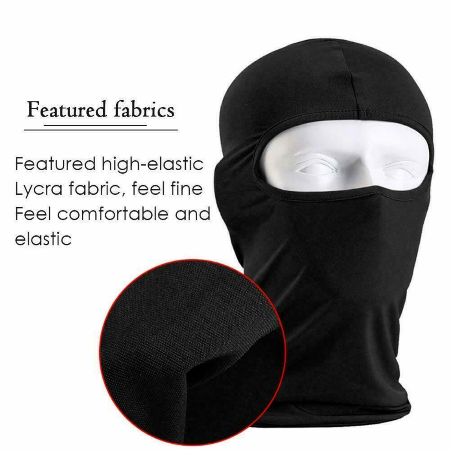 Cycling Motorcycle Full Face Mask Outdoor Hood Balaclava Neck Scraf Beanie Hat