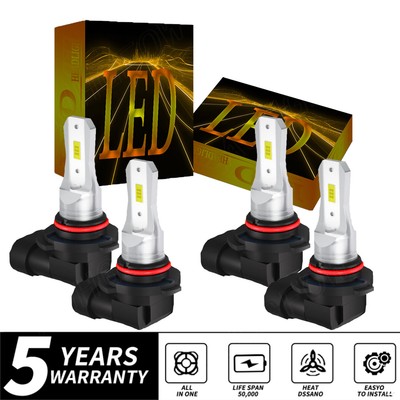4x LED Headlight Hi/Lo Beam Bulbs Kit - For Toyota RAV4 2006 2007 2008 2009-2012