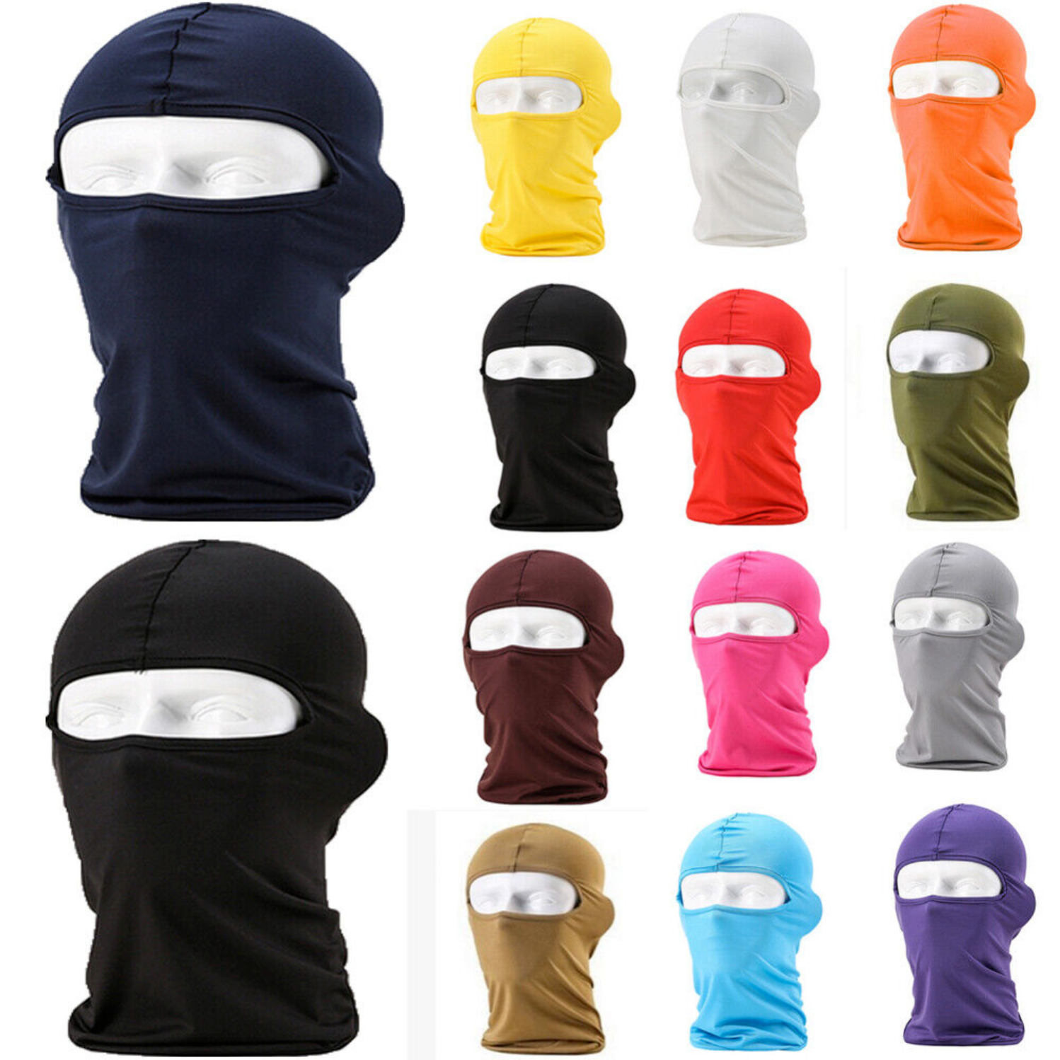Cycling Motorcycle Full Face Mask Outdoor Hood Balaclava Neck Scraf Beanie Hat