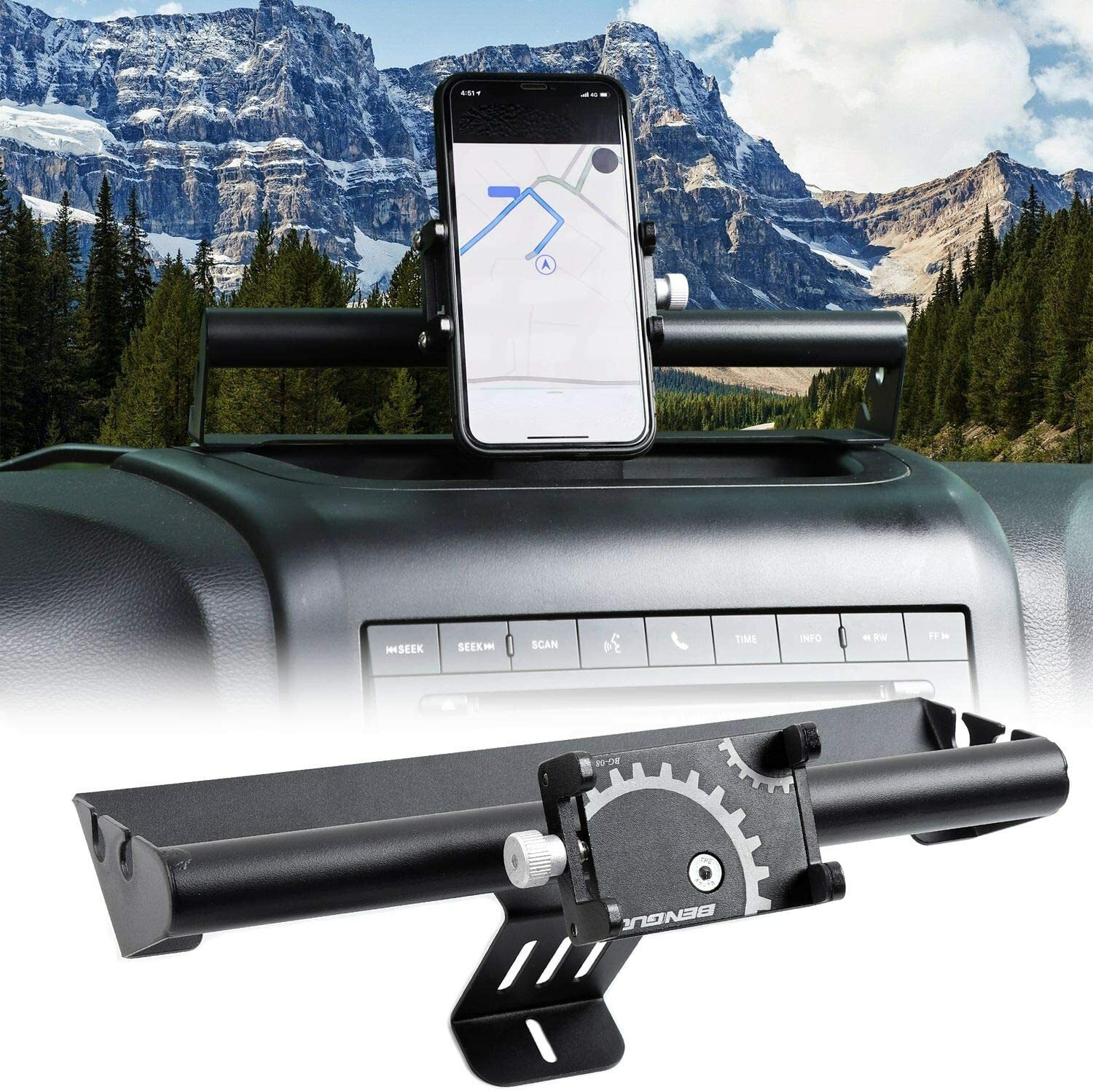 for Jeep Phone Holder, Dash Phone Mount for Jeep Wrangler JK