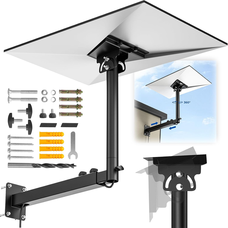 Starlink Gen 3 Mount, 360°Adjustable Telescoping Heavy Duty Starlink Long Wall M