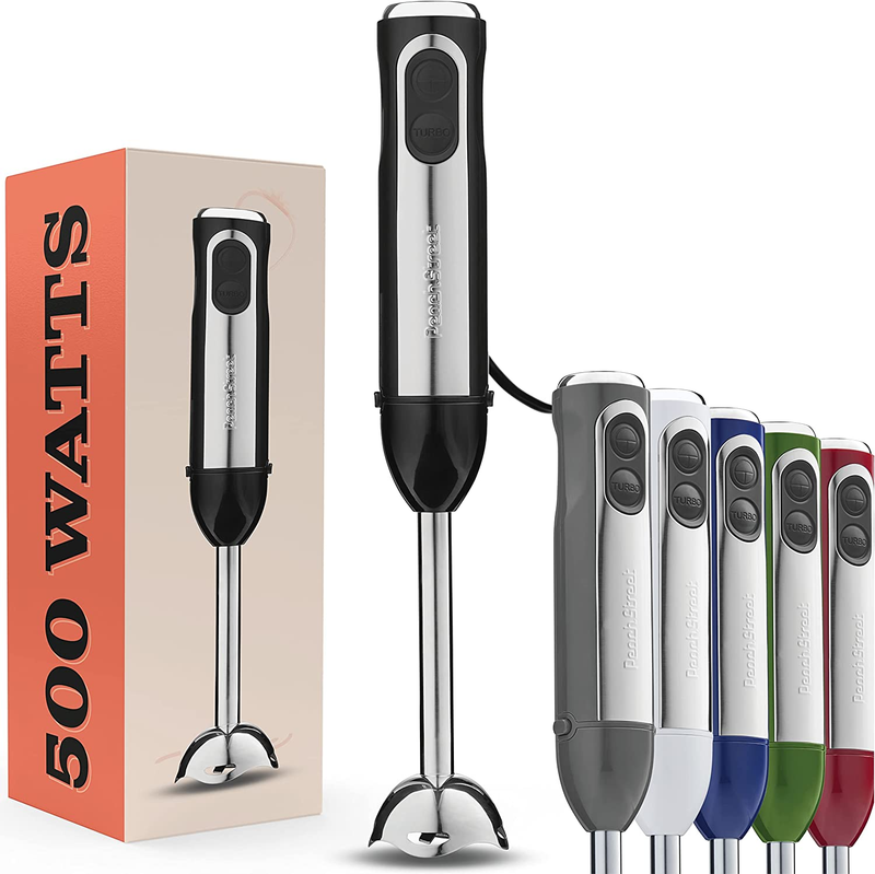 Powerful Immersion Blender, Electric Hand Blender 500 Watt w