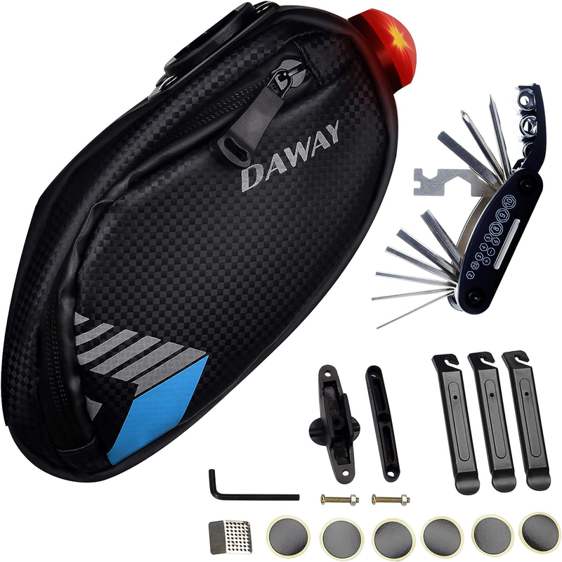 Repair Bag & 120 Psi Bike Pump Or Saddle Bag Set
