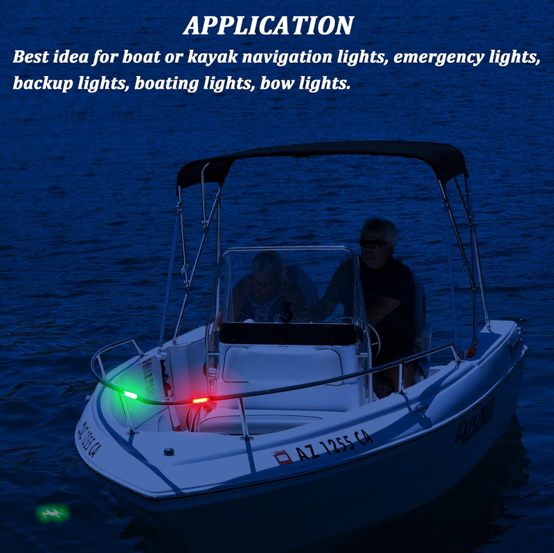 Kayak Battery Operated Kayak Navigation Lights, Waterproof Kayak Lights for Nigh