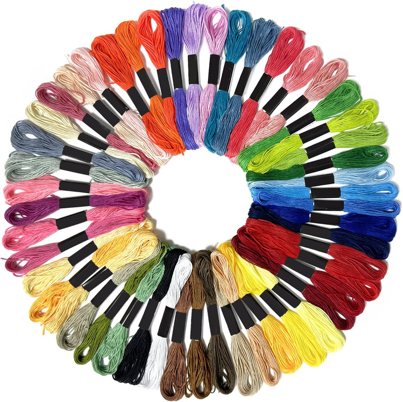Embroidery Thread, 50 Skeins Cross Stitch Threads for Knitting, Sewing, DIY Proj