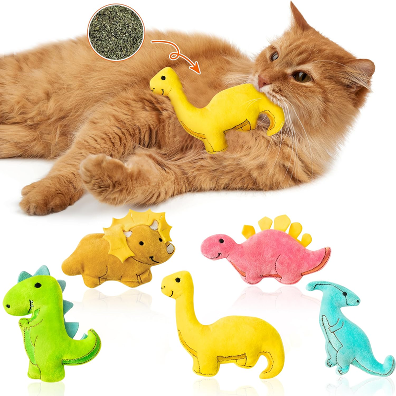 For Cat, Indoor Cat Chew Bite Bunny Kick Plush Catmint