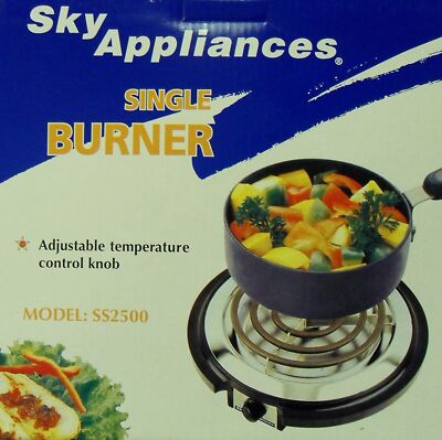 Sky SS-2500 220 Volt Electric Burner Hot Plate 220V 240V Appliances Export 