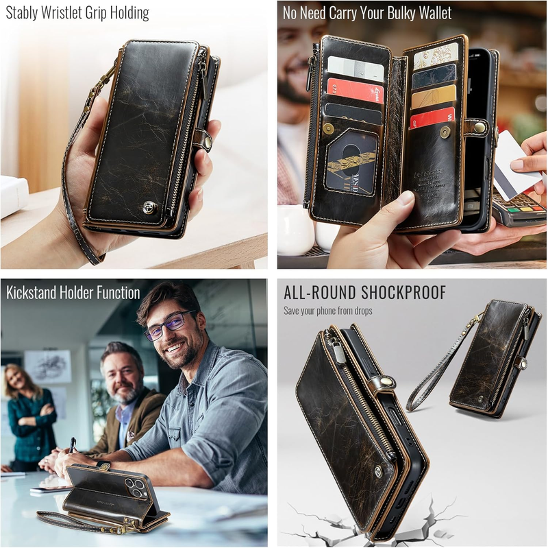 for iPhone 16 Pro Max Case,【RFID Blocking】 for iPhone 16 Pro Max Wallet Case for