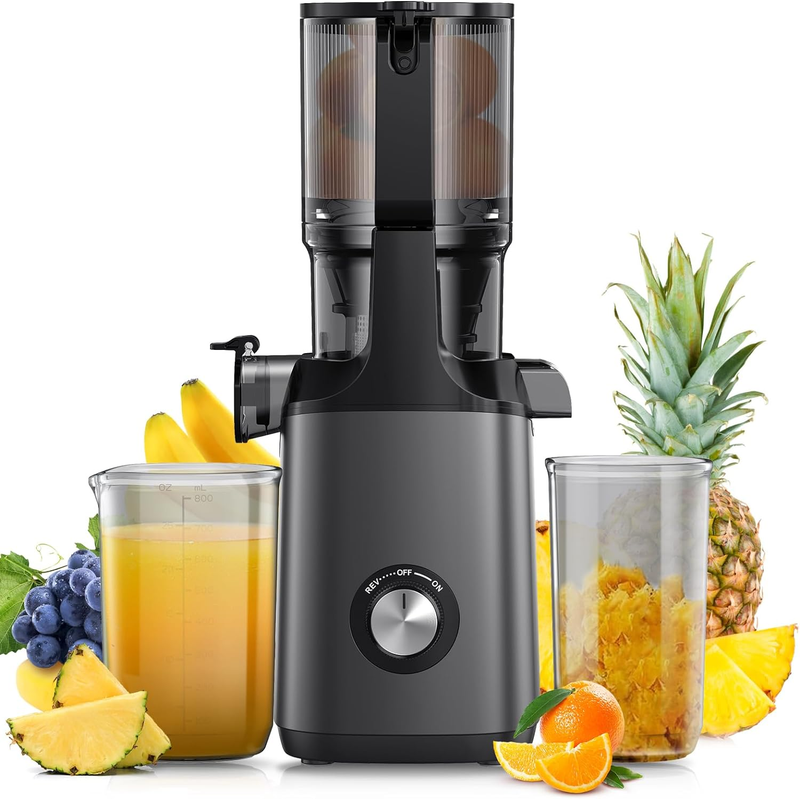 Cold Press Juicer,  Slow Masticating Machines with 4.3" Extr
