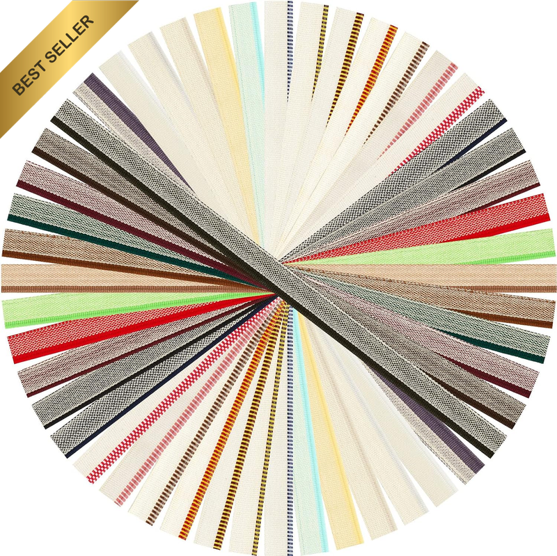 48 Pcs Book Binding Headbands Endbands 11.8 Inches Long Medium Cotton Book Headb