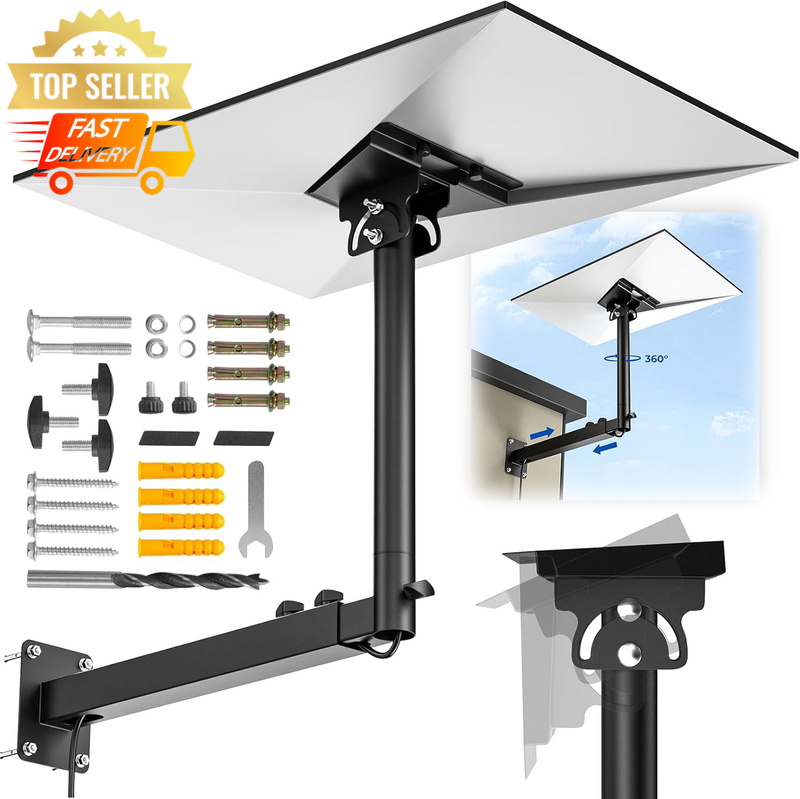 Starlink Mount 360° Adjustable Telescoping Arm Rustproof Fits V3 V4 V4X