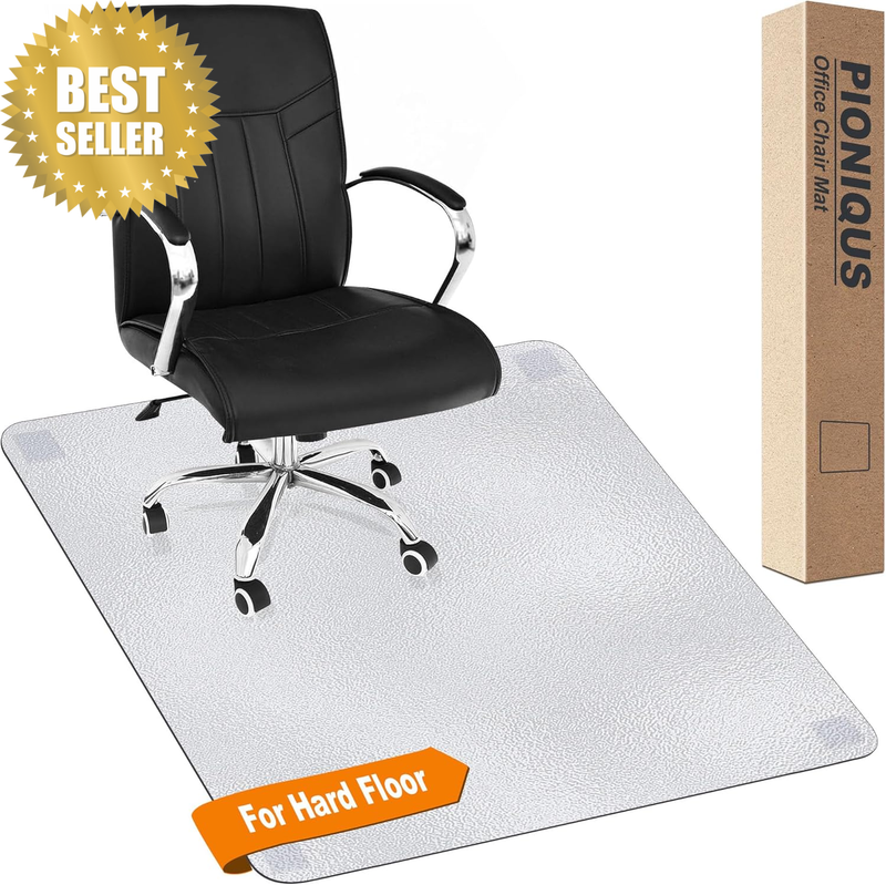Office Chair Mat for Hard Floors 90X120Cm, Wood, Tile Protection Mat,  Heavy Dut