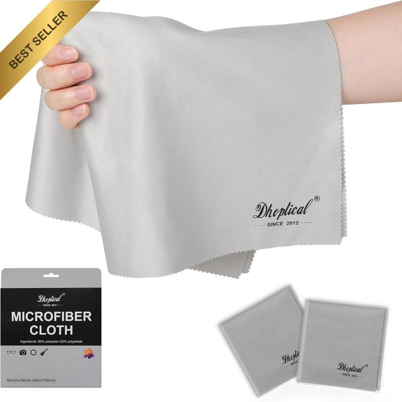 2 Park 16''X16'' Extra Large Oversized Microfiber Cleaning Cloth 40×40Cm for Eye