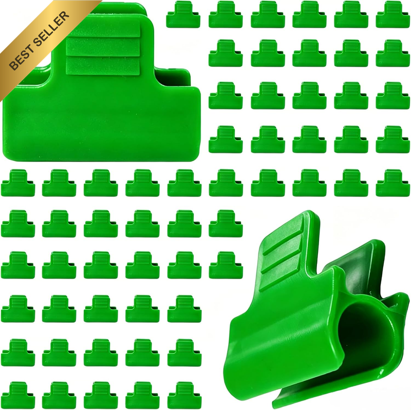 50Pcs Greenhouse Clamps for 11Mm Pipe Heavy Duty | Plastic Garden Film & Cover C