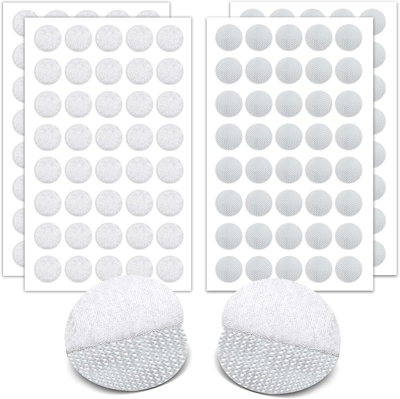 80 Sets Hook and Loop Dots with Sticky Back Adhesive - 2.5X2.5Cm (1X1 Inch) Heav