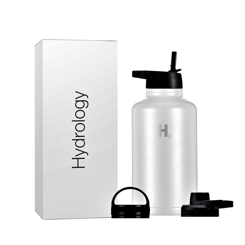 Sport Water Bottle 3 LIDS (Straw Lid & Spout Lid) | Double Wall Vacuum Insulated