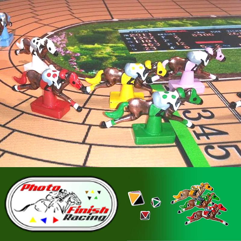 Photo Finish Horse Track Racing Board Game | Best New Fun Parlor Party Game | Or