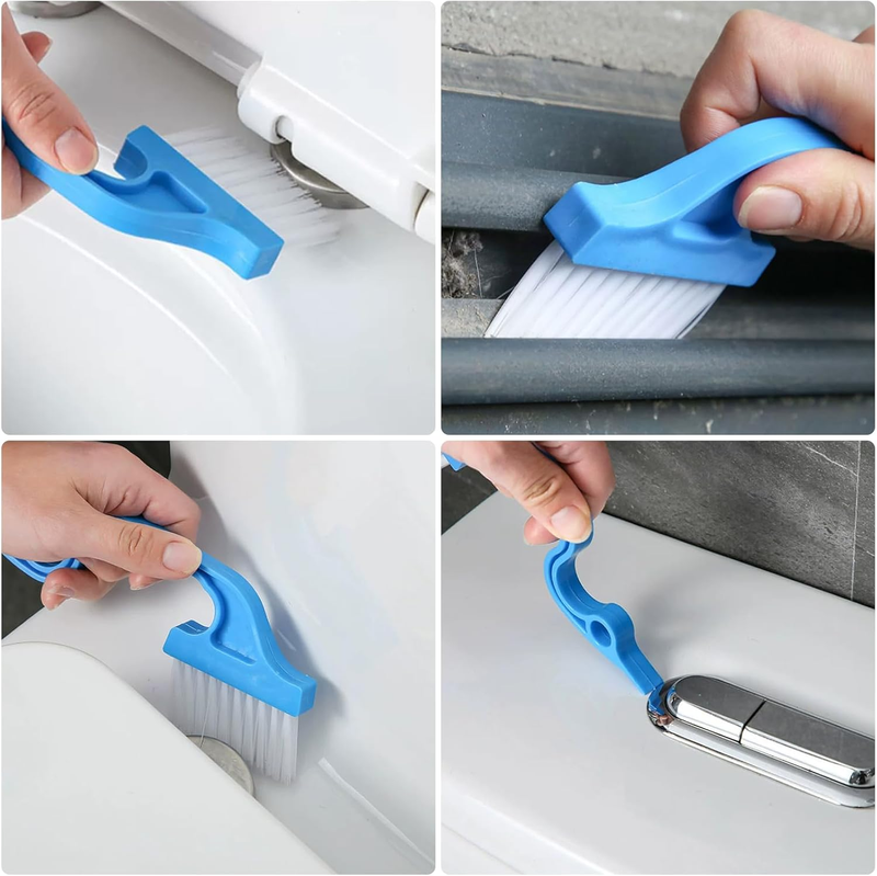 9 Pcs Crevice Cleaning Brush, Bathroom Gap Brush, Hand-held Groove Gap Cleaning