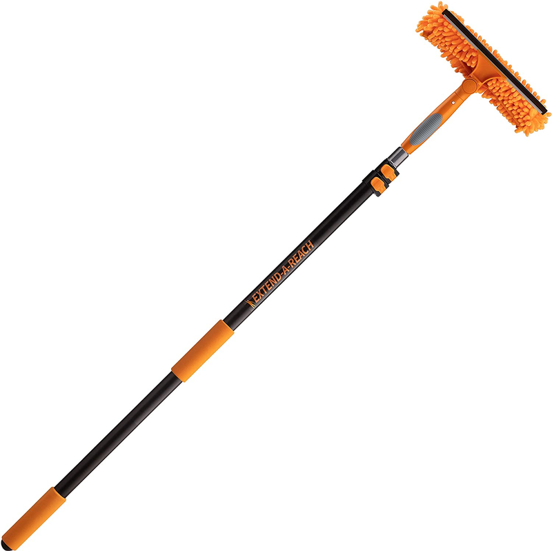 5-12 Ft Window Washing Kit with Extension Pole (20+ Foot Reach) // Window Cleani