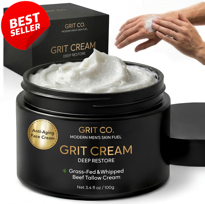 Beef Tallow Face Cream Anti Aging Moisturizer Men Unscented 3.4oz - US
