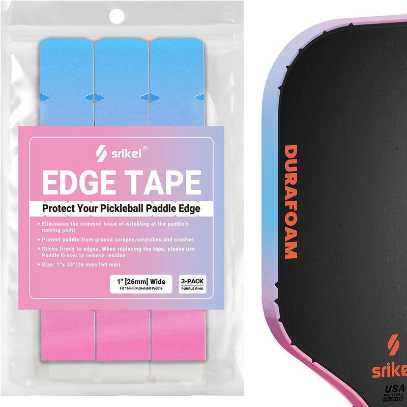 Pickleball Edge Guard Tape – Pickle Ball Paddle Edge Protection Tape 3 Pack,Padd